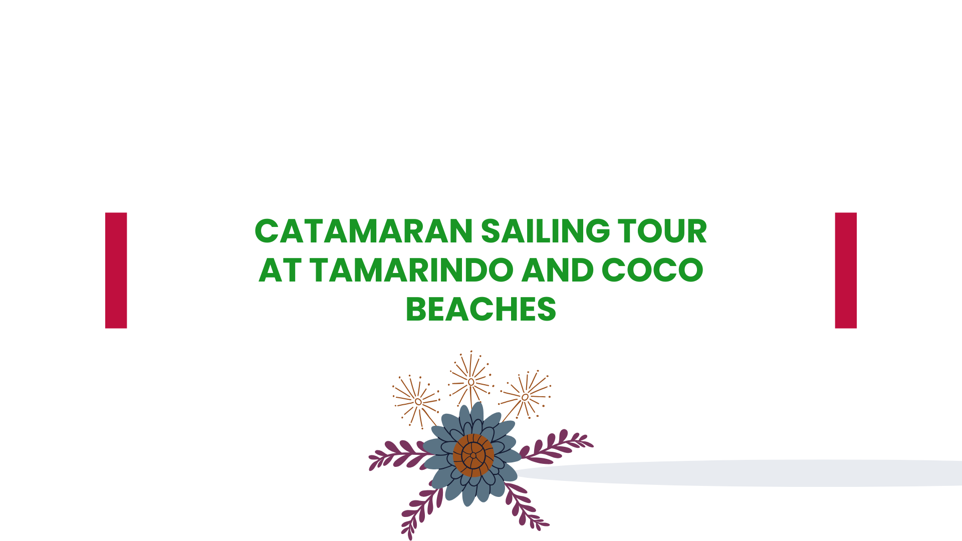 Catamaran Sailing Tour at Tamarindo and Coco Beaches